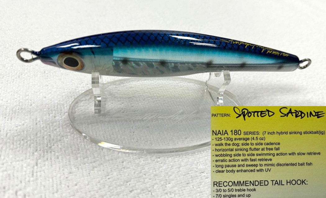 StrategicAngler  CUSTOM LURES -Spotted Sardine
