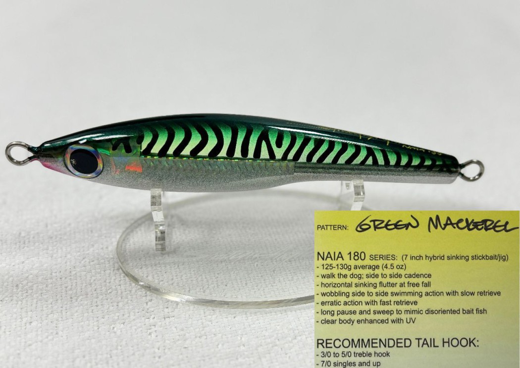 StrategicAngler  CUSTOM LURES -Green mackerel