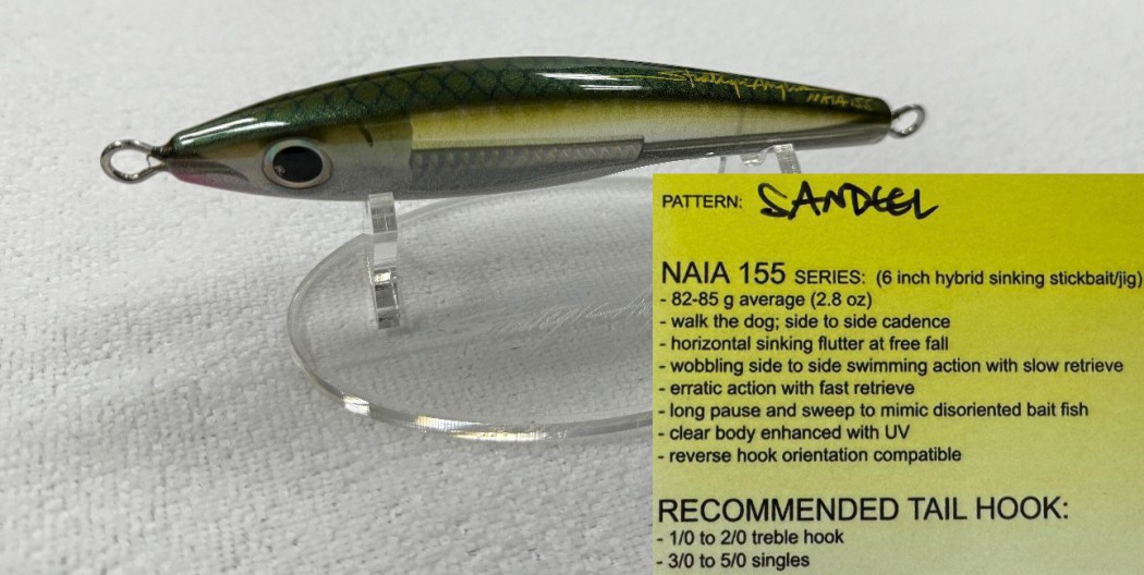 StrategicAngler  CUSTOM LURES -Sandeel