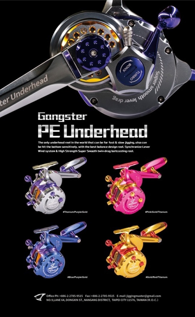 JM Gangster PE5 Deep Sea underhead reel- left hand