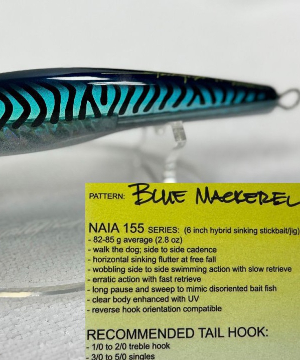 StrategicAngler  CUSTOM LURES -Blue Mackerel