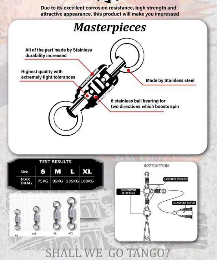 JM Gangster almighty stainless swivel