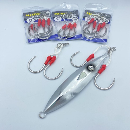2023 JM heavy Monster Jigging Assist Hook  supply size :11/0 -2pair/pkt