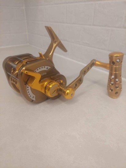 UNDERHEAD PE5 reel brown/Gold- left hand 