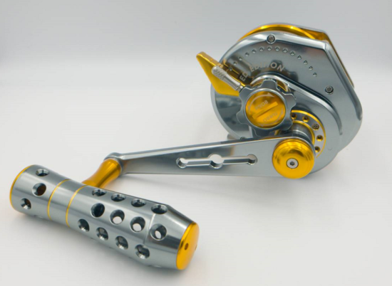 WIKI MASTER-VIP Limited Edition Reel with Turbo Knob #Titanium Gold- left hand